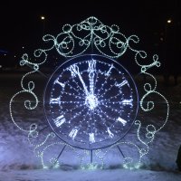 Световая фигура Ажурные Часы